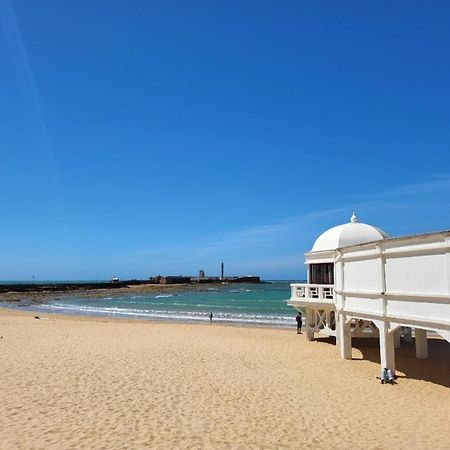 Cadiz Playa La Caleta Terraza Con Barbacoa Apartment Luaran gambar
